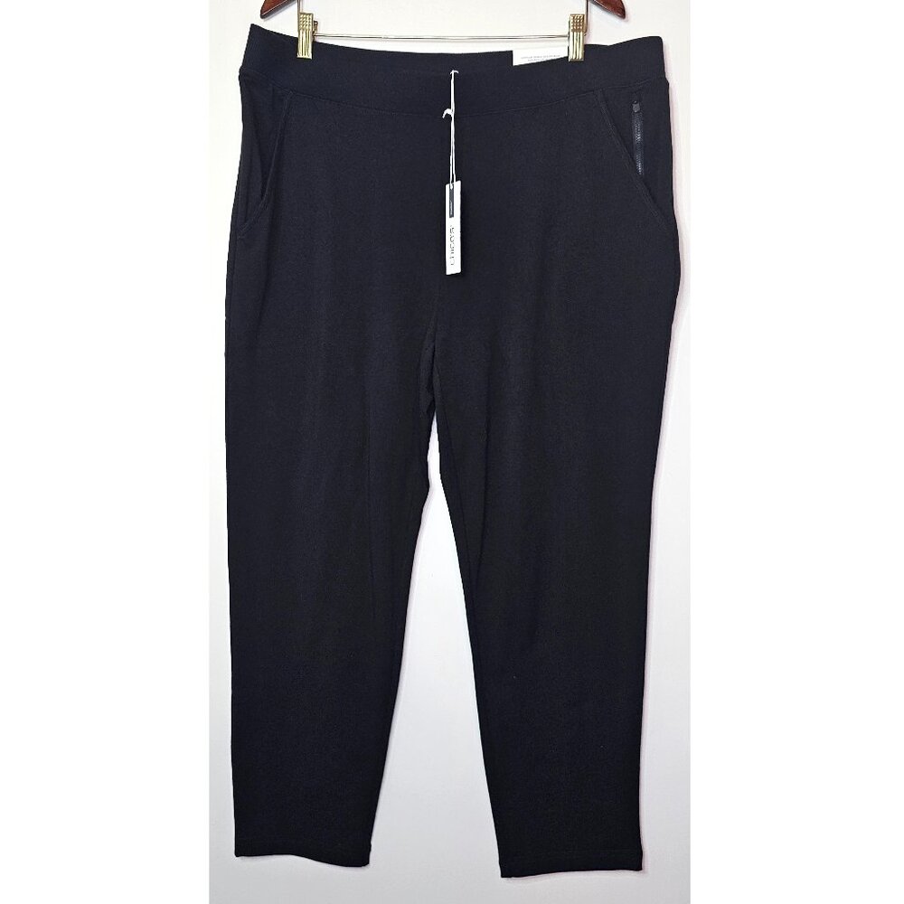 NWT! Chico’s Zenergy French Terry Tapered Ankle Pant Sweatpants 3R 16-18R